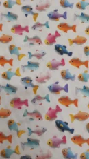 Tecido 100% Algodão | Estampa 3D | Estampado Infantil | Peixinhos