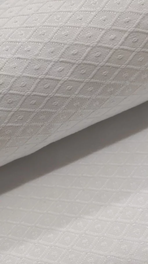 Tecido Loneta | Jacquard | Relevo | Branco
