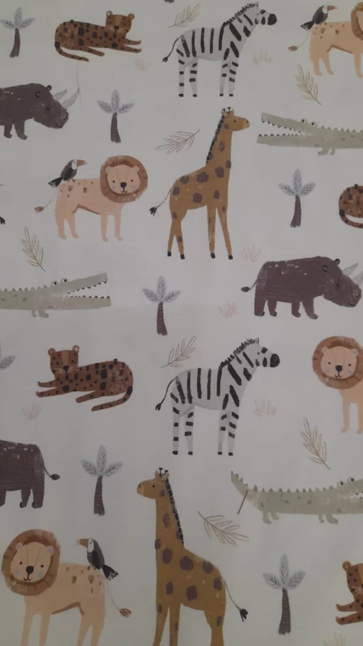 Malha Jersey | Estampado | Poppy | Animais da Selva