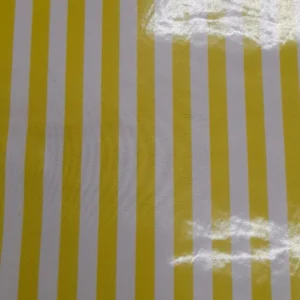 Tecido Plastificado | Estampado | Riscas | Amarelo Neon | Risca 1,5CM