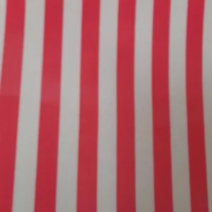 Tecido Plastificado | Estampado | Riscas | Rosa Neon | Risca 1,5CM