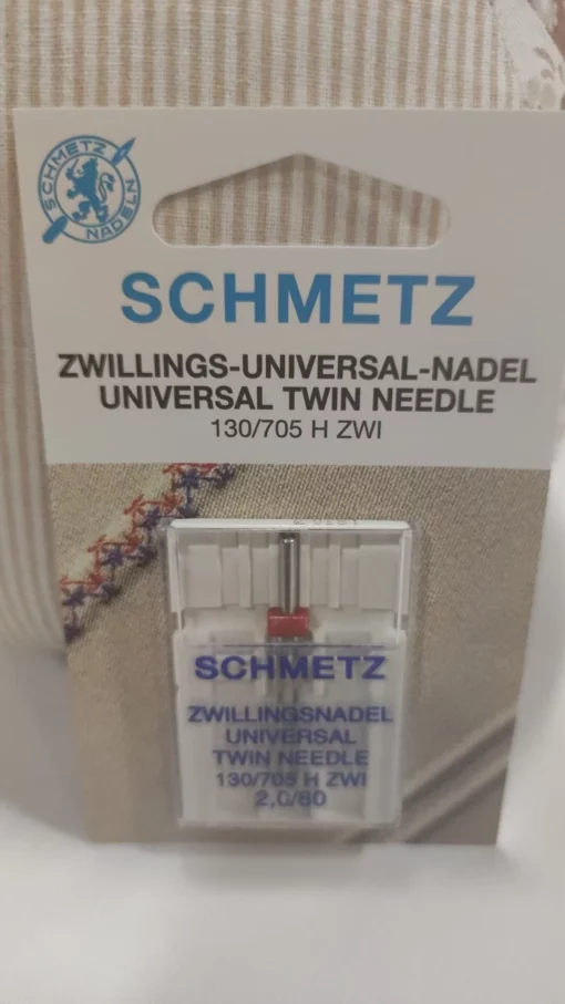 Agulha Dupla Universal  | Máquina Doméstica | Schmetz | 2.0mm/8