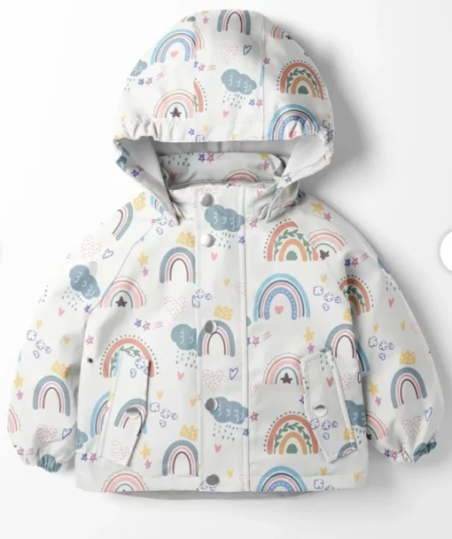 Tecido Aqua Protect | Impermeável | Estampado Infantil | Arco-íris Boho - Image 6
