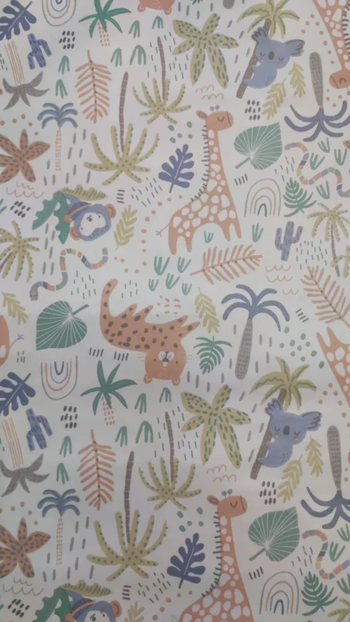 Tecido PVC | Estampado Infantil | Animais da Selva