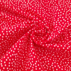 Tecido 100% Algodão | Básico | Pintinhas | Vermelho