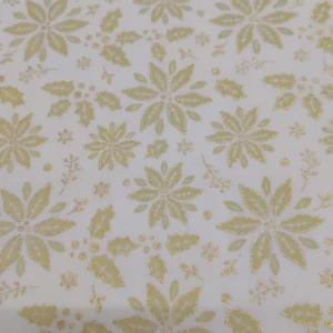 Tecido 100% Algodão | Estampado | Natal | Flor de Natal