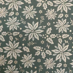 Tecido 100% Algodão | Estampado | Natal | Flor de Natal