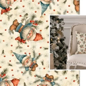 Tecido 100% Algodão | Estampado | Natal | Pai Natal