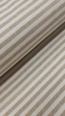 Tecido Decoração | Linho Alentejano | Estampado | Risca Fina | Camel/Cru (C27)