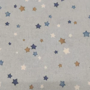 Tecido 100% Algodão | Estampado Infantil | Estrelas Azul