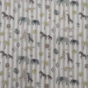 Tecido 100% Algodão | Estampado Infantil | Animais da Selva