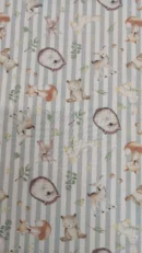 Tecido 100% Algodão | Estampado Infantil | Animais do Bosque