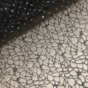 Tulle Rigido | Rede | Brilhantes | Carnaval | Preto/Prata