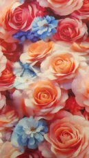 Tecido 100% Algodão | Estampado | Floral | Rosas