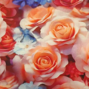 Tecido 100% Algodão | Estampado | Floral | Rosas