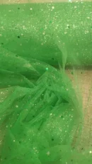 Tulle com Brilhantes | Extra Brilho | Carnaval | Verde Relva(13)