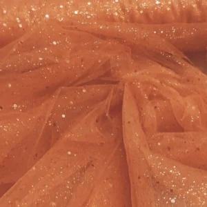 Tulle com Brilhantes | Extra Brilho | Carnaval | Laranja(11)