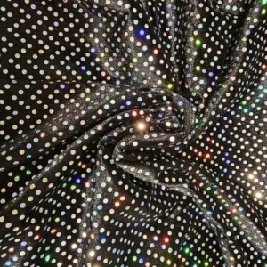 Veludo | Elasticidade | Carnaval | Preto/Iridescente