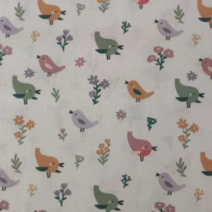 Tecido 100% Algodão | Estampado Infantil | Coleção Little Bird | Passarinhos
