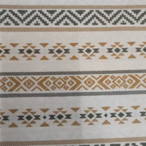 Tecido Decoração | Loneta Jacquard | Relevo | Étnico Geométrico