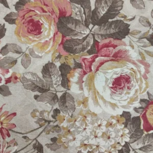 Tecido Loneta  | Estampado | Rosas