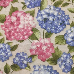 Tecido Loneta  | Estampado | Hortênsias