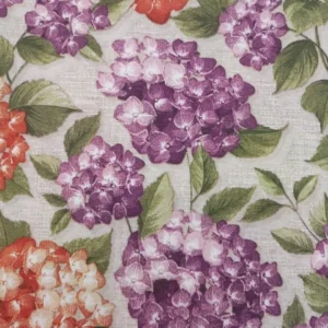 Tecido Loneta  | Estampado | Hortênsias