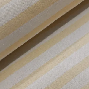 Tecidos Resinados | Estampado | Linho Alentejano | Riscas | Amarelo