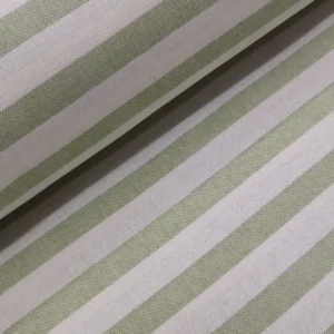 Tecidos Resinados | Estampado | Linho Alentejano | Riscas | Verde Alface