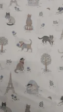 Tecido 100% Algodão | Poppy | Estampado | Gatos