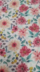 Tecido 100% Algodão | Estampado Digital  | Floral (vermelho)