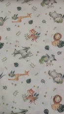 Tecido 100% Algodão | Estampado Infantil | Animais da Selva