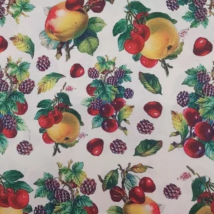 Atoalhado | 100% Poliéster | Estampado | Frutas