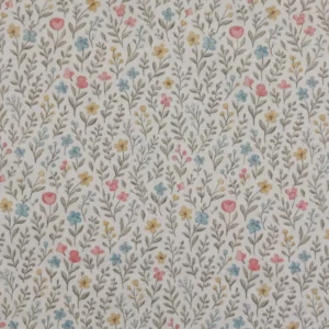 Tecido 100% Algodão | Estampado Digital  | Floral Delicado