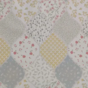 Tecido 100% Algodão | Estampado Digital  | Patchwork Floral Delicado