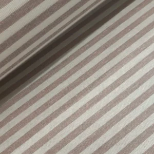 Tecidos Resinados | Estampado | Linho Alentejano | Riscas 5MM | Rosa Velho (42)
