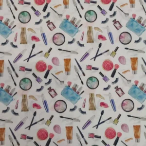 Tecido 100% Algodão | Estampado  | Coleção Moments | Maquilhagem