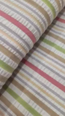 Tecido Crepe | Seersucker | Estampado | Riscas