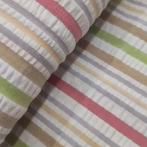 Tecido Crepe | Seersucker | Estampado | Riscas