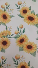 Atoalhado | 100% Poliéster | Estampado | Girassol