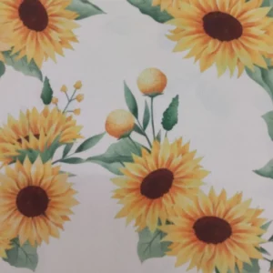 Atoalhado | 100% Poliéster | Estampado | Girassol