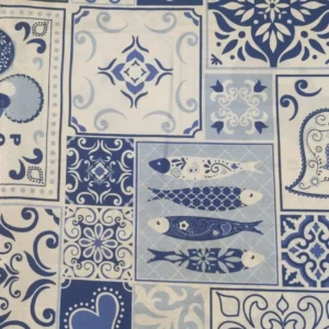 Atoalhado | 100% Poliéster | Estampado | Típico Português | Azulejo