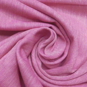 Tecido Decoração/Vestuário | Aspeto Linho | Liso | Rosa