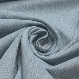 Tecido Decoração/Vestuário | Aspeto Linho | Liso | Azul Celeste