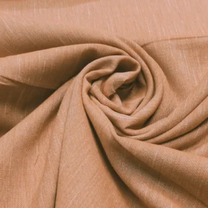 Tecido Decoração/Vestuário | Aspeto Linho | Liso | Laranja