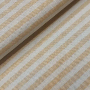 Tecido Decoração | Linho Alentejano | Estampado | Risca Fina | Amarelo/Cru (C05)