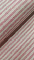 Tecido Decoração | Linho Alentejano | Estampado | Risca Fina | Fucsia/Cru (C22)