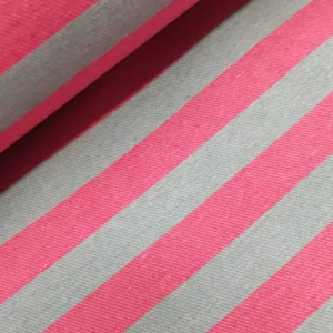 Tecidos Resinados | Estampado | Riscas 2CM | Fúcsia/Ganga