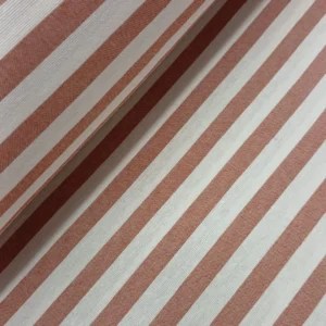 Tecido Loneta | Impermeável | Stardrop | Estampado | Riscas (1cm) | Terracota