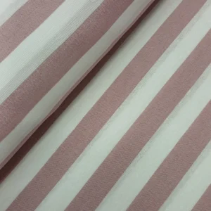 Tecido Loneta  | Estampado | Riscas (1,5cm) | Rosa Velho